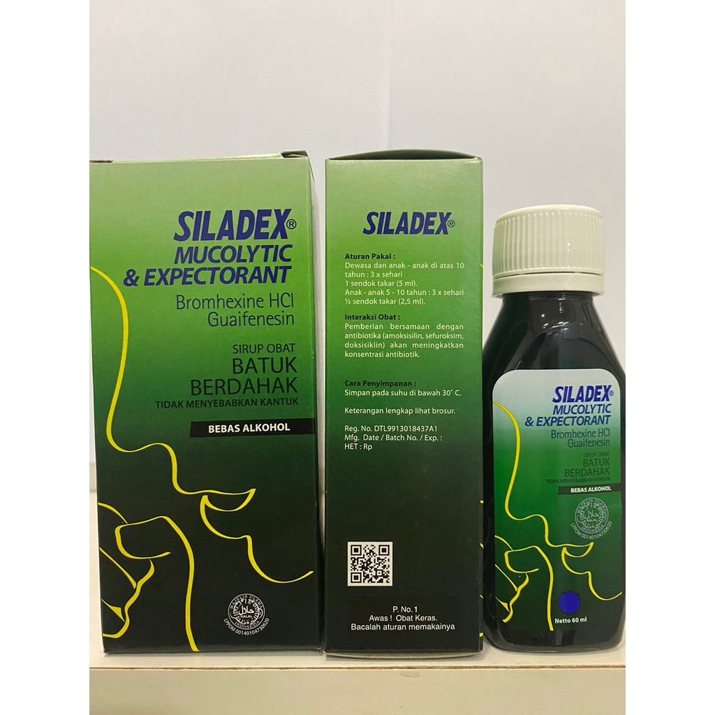 Siladex Mucolytic &amp; Expectoran Syrup 60ml / Siladex Batuk Berdahak