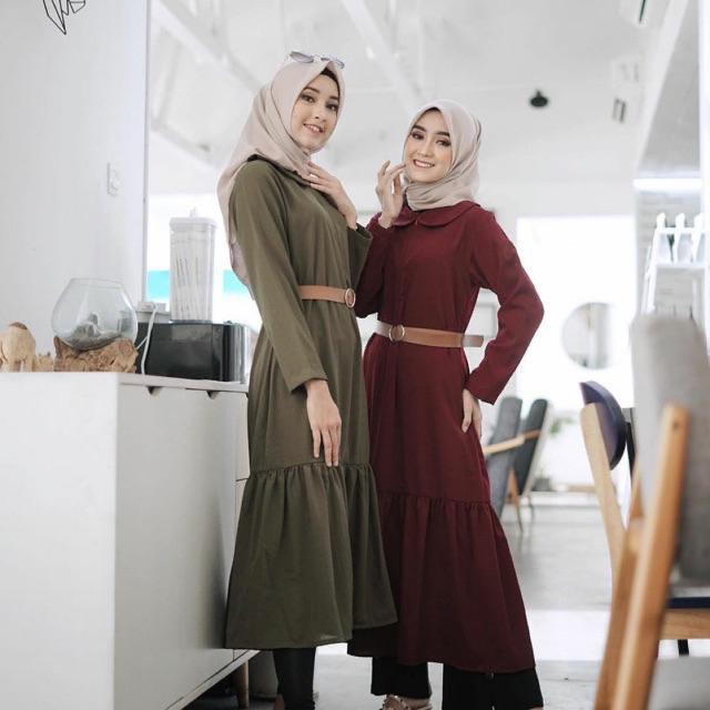 1KG MUAT 5PCS | (FREE BELT) PAULA TUNIK BASIC DAILY POLOS PREMIUM HITS SELEBGRAM FASHION MUSLIMAH