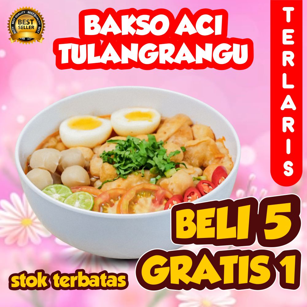 

BASO ACI TULANG RANGU JAGUAR PEDAS TERLEZAT BAKSO ACI INSTAN TULANG RANGU TERMURAH BELI 5 GRATIS 1