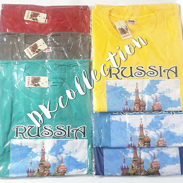 Kaos rusia kaos russia souvenir kaos moscow SOUVENIR BAJU moscow
