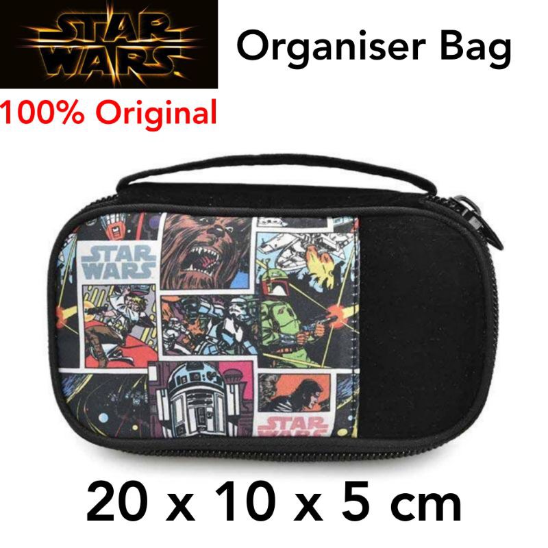 Original Starwars Orginizer Bag Tas Orginiser Travel Tolietries Dompet Hp Gadget Star Wars