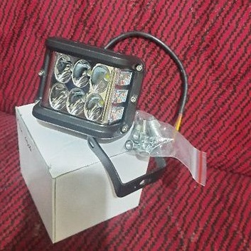 lampu depan RX king led 6 mata body cor.kwalitas bagus
