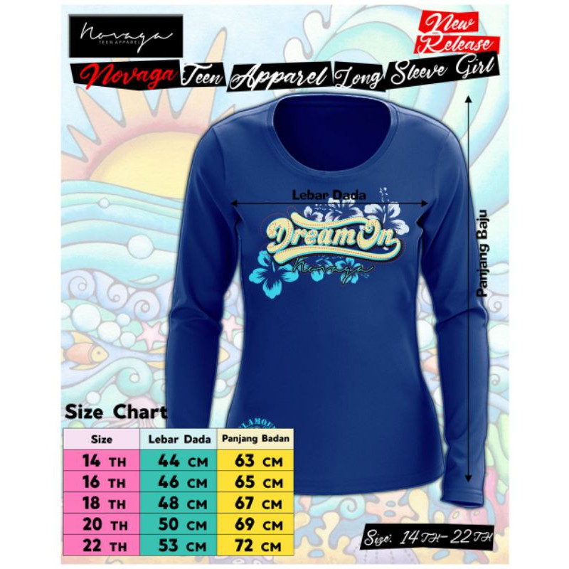 Novaga Teen Apparel Long Sleeve Girl