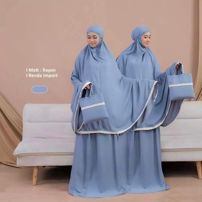 MUKENA KAYANA RAYON RENDA POLOS