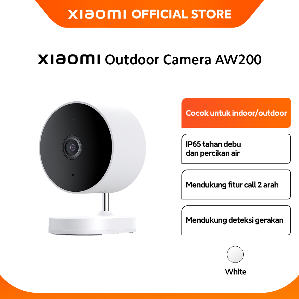 Official Xiaomi Outdoor Camera AW200 | IP65 Tahan Debu Deteksi Gerakan
Fitur Call 2 Arah