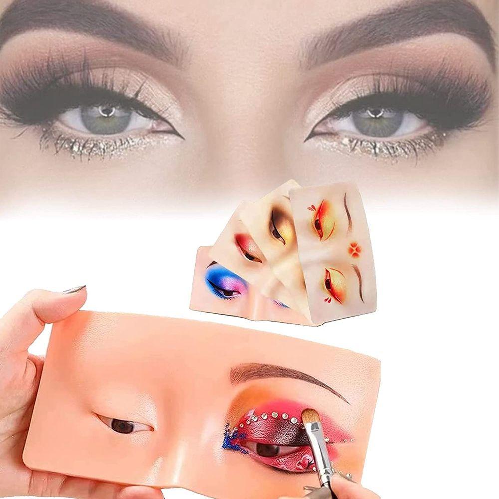 Wonder The Perfect Aid Silicone Untuk Wajah Eyes Lash View Eyelids Berlatih Makeup Papan Wajah