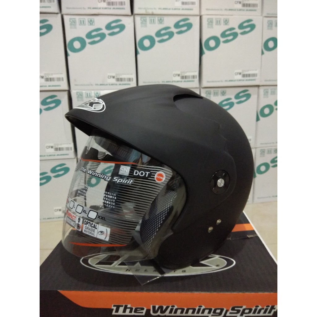 HELM INK CX 390 BLACK METALIC SOLID ORIGINAL - HELM INK BATMAN INK MALANG BLACK MET ORI INK CX390-BLACK DOFF