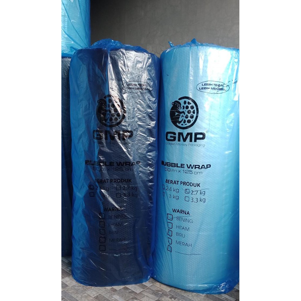 

Gmp Buble Wrap Hitam/ Bening 50 Meter X 125 Cm - Bening The.Sassy