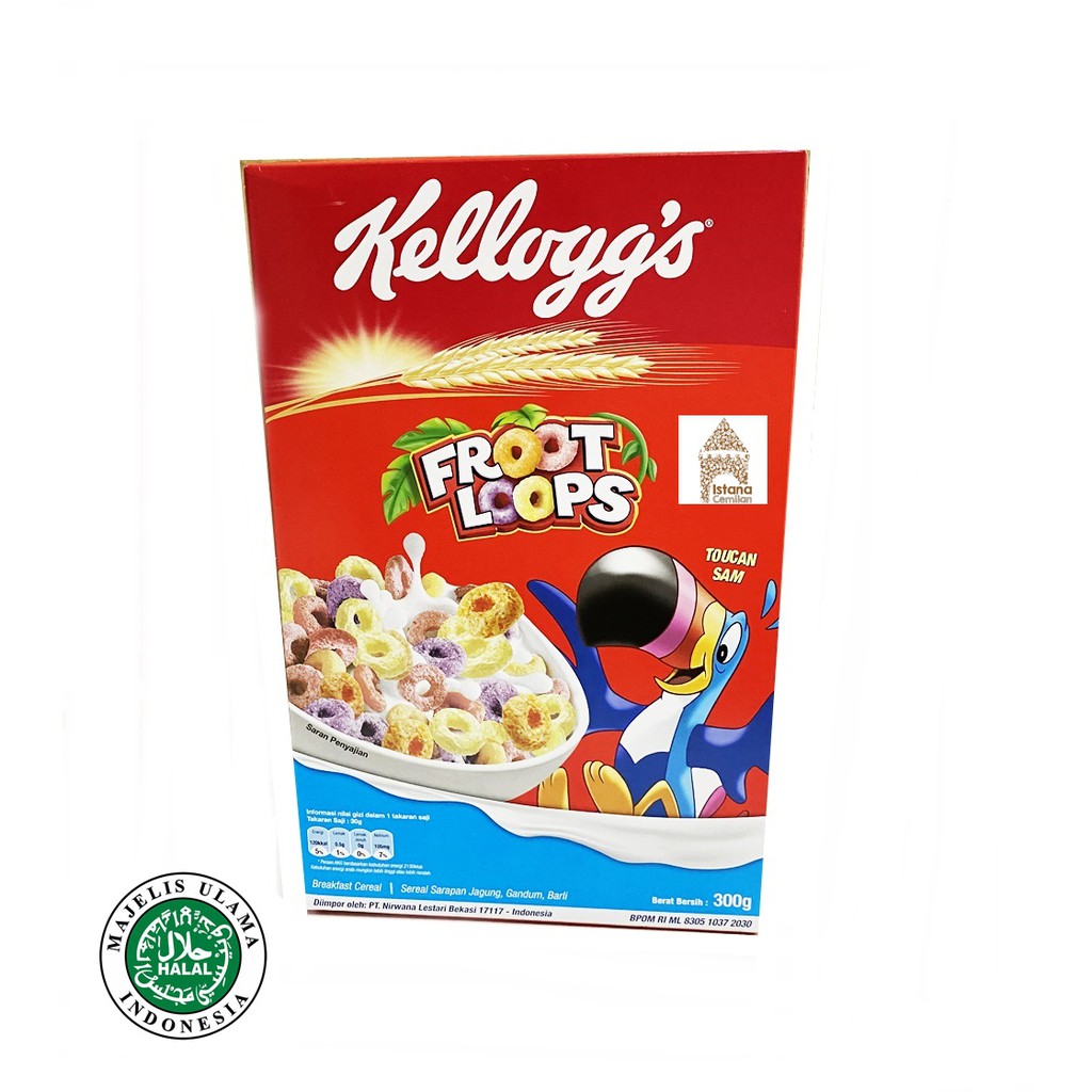 Kelloggs Froot Loops Sereal Buah 300 Gram