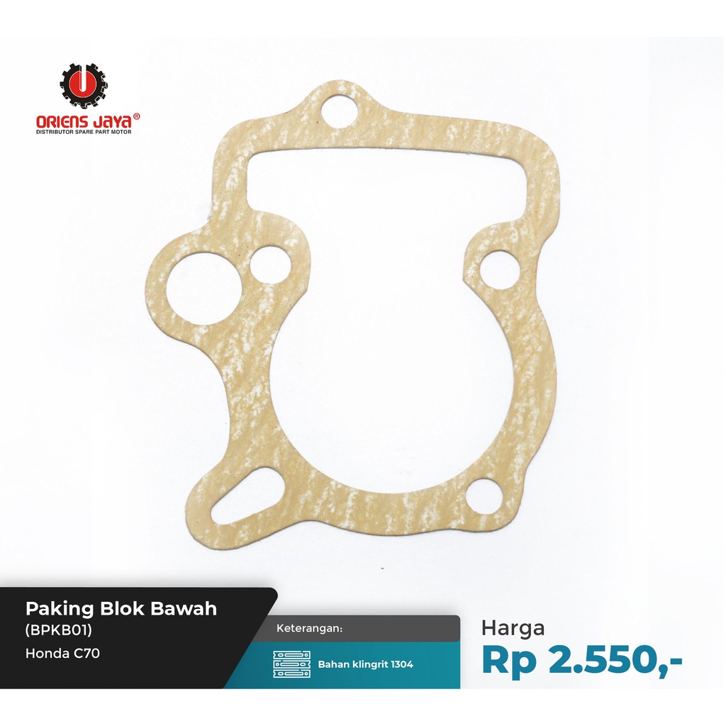 Paking Blok Bawah Honda C 70 (BPKB01)