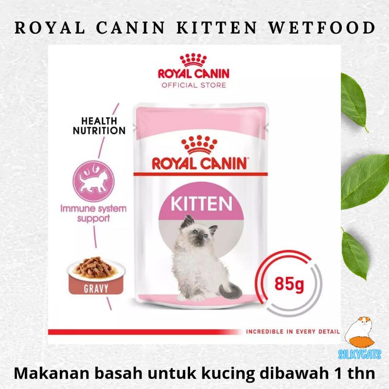 Royal canin kitten wetfood 85gr pouch . makanan basah untuk anak kucing