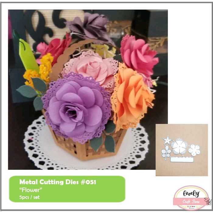 

Limited Metal Cutting Dies #51 - Flowers Bunga Mahar Bujo, Cards, Scrapbook Terlaris