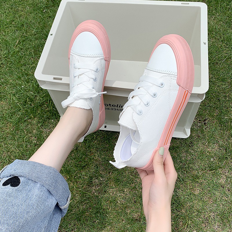 Sepatu Sneaker Wanita Putih Sepatu Cewek Import Korea Spatu Sneakers Perempuan Terbaru SP-201