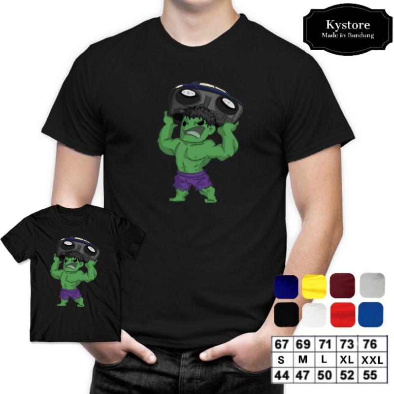 pakaian anak motif hulk kaos pria