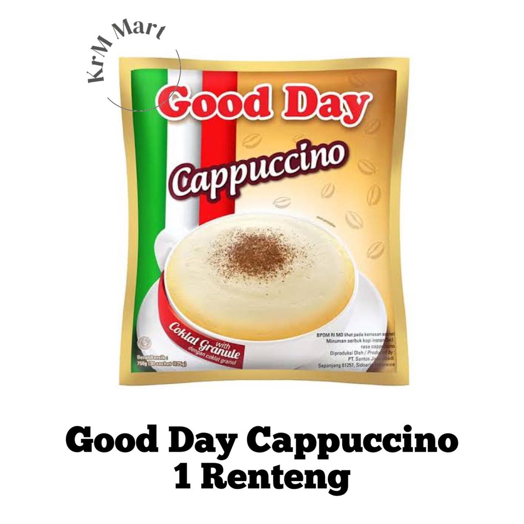 

Good Day Cappuccino Renteng isi 10 sachet kopi instan 3 in 1 capucino capuccino cappucino kapucino