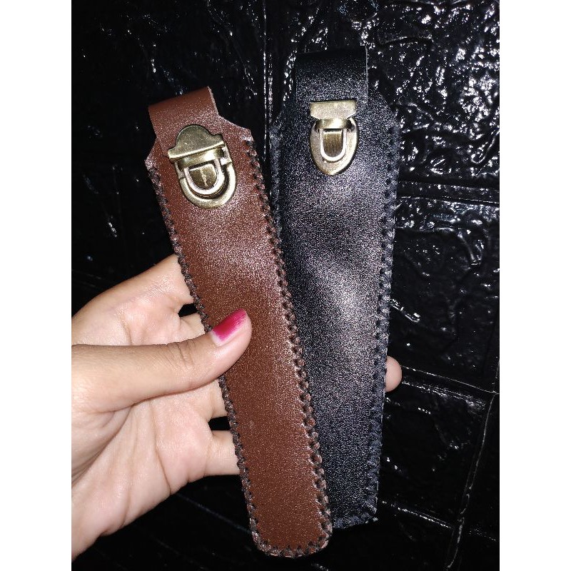 Sarung Pipa Kulit Asli Uk 15cm - 17cm | Sarung pipa rokok | sarung pipa gading