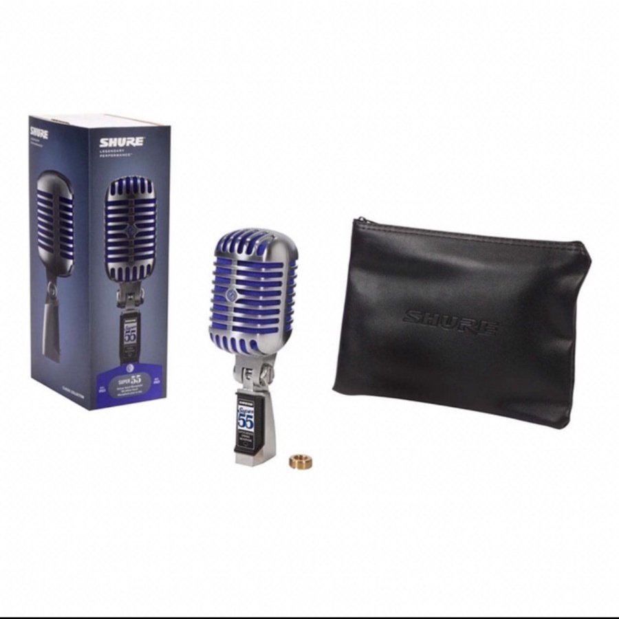 Mic Kabel Shure Super 55 Deluxe Vokal Supercardioid Original