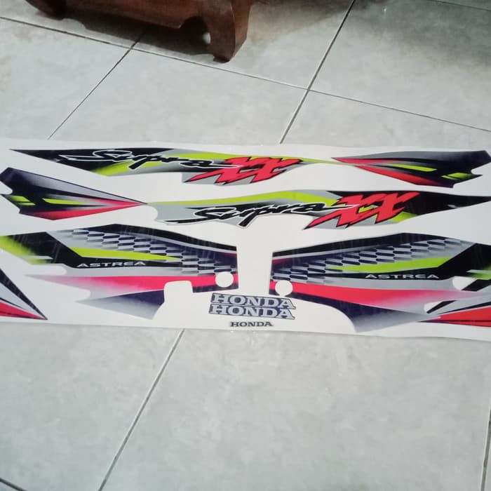 original stripe sticker striping set honda honda supra xx 4 ORI AHM