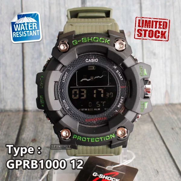 G Shock GPRB-1000 Army Jam Tangan Pria full digital sporty