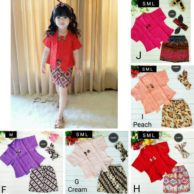 Kebaya Kutubaru Anak | Kebaya Anak | Kebaya Batik Anak Ukuran S Diskon 