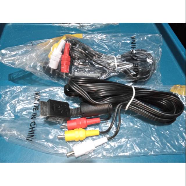 KABEL AV PS2 PS3 SLIM ORI / KABEL RCA / AV PS2 PS3 SLIM