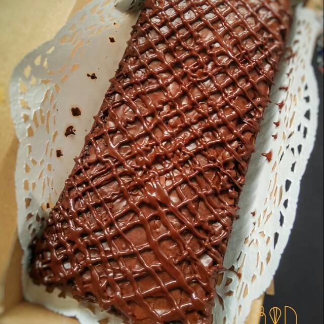 

Brownies coklat leleh