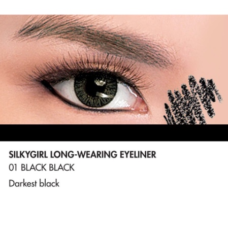 SILKYGIRL Long Wearing Eyeliner 01 Black