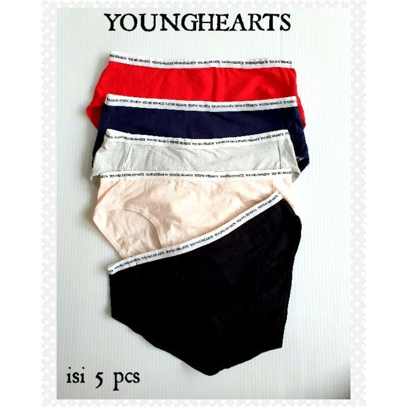 Celana dalam wanita Young Hearts 0356 - Tersedia SATUAN & PAKET isi 5PCS
