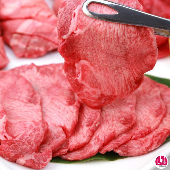 

500Gr Daging Lidah Sapi Slice Iris Tipis Aus Beef Ox Tongue Gyutan Bbshop555