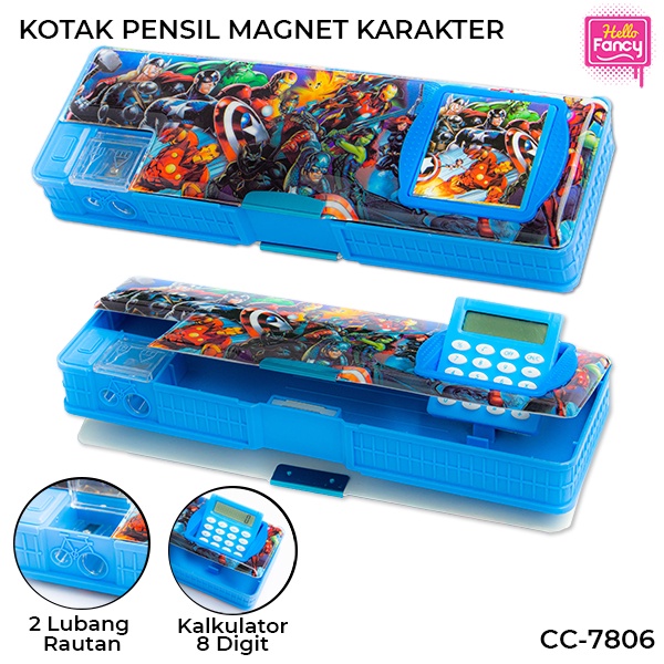 

Tempat Pensil Anak Laki Laki / Tempat Pensil / Tempat Pensil Lucu / Tempat Pensil Aesthetic / Tempat Pensil Magnet Karakter + Kalkulator / Kotak Pensil CC-7806