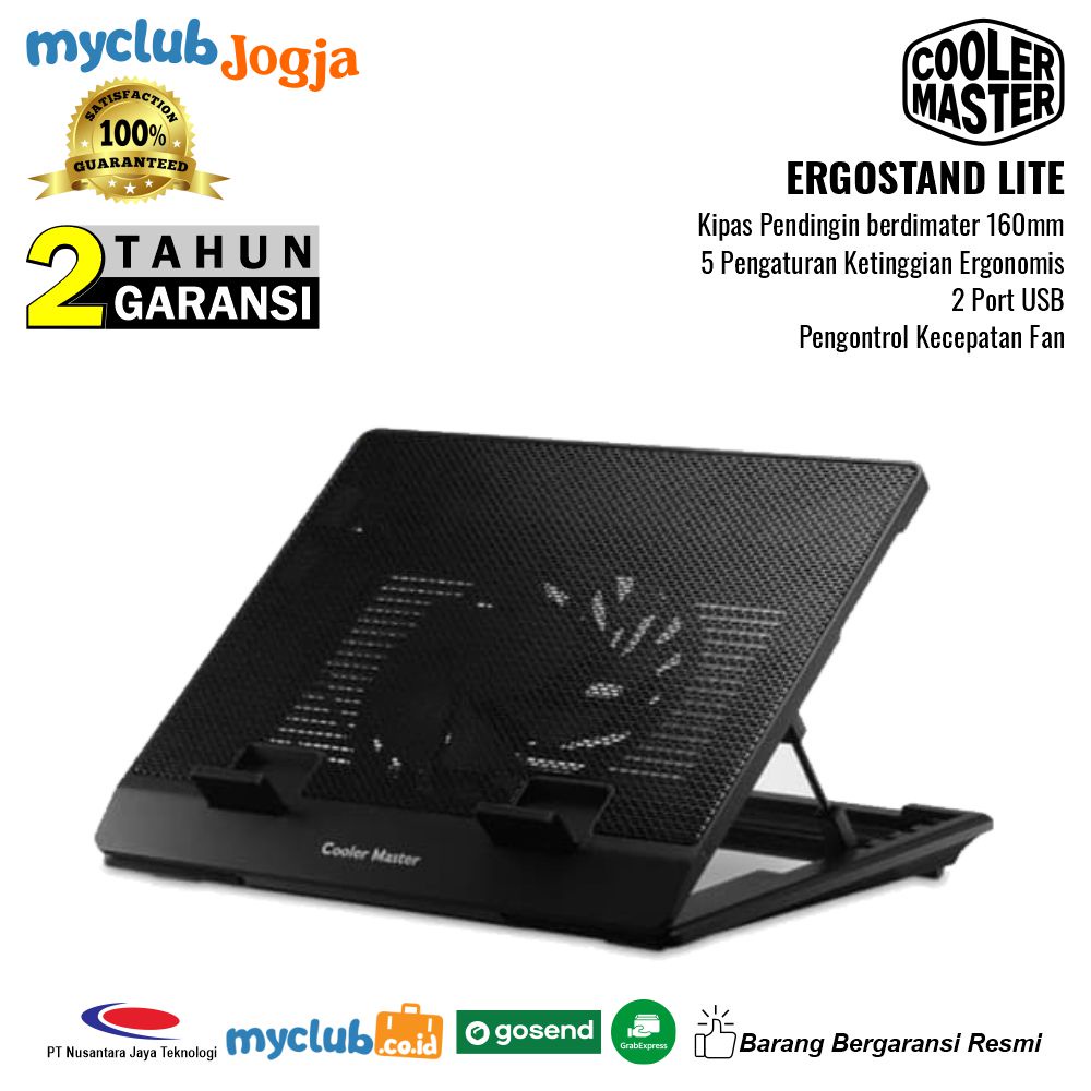 Jual Cooler Master NOTEPAL ERGOSTAND LITE Notebook Cooler Cooling Pad ...