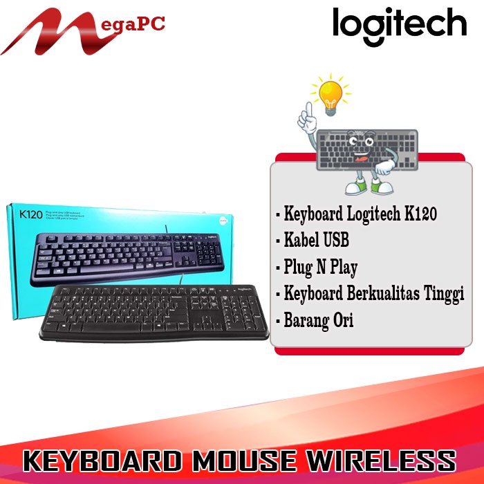 Keyboard Kabel USB Logitech K120