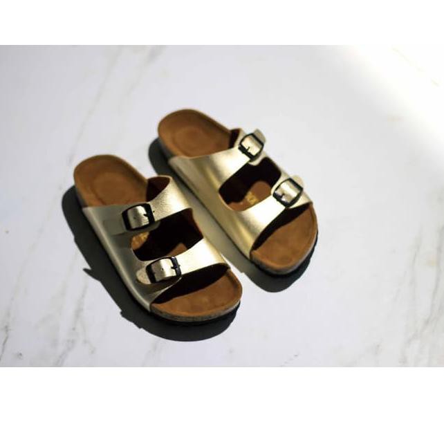 Terbaru ALL Sandal birkenstock wanita premium arizona gold .