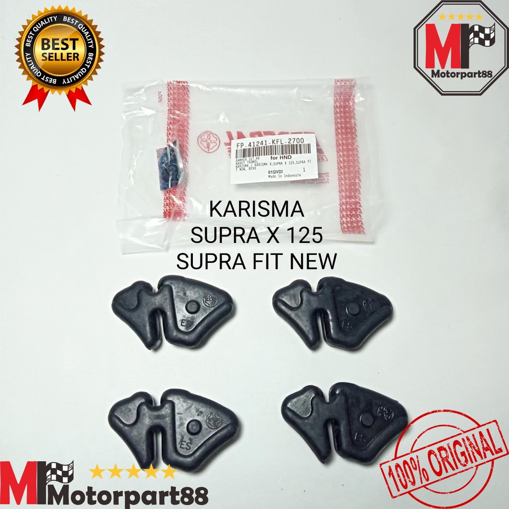 [ Rm ] Karet Tromol Damper Set Karisma Supra X 125 Supra Fit New Federal Kfl