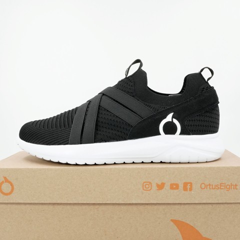 Sepatu Lari/Running Ortuseight Swift Black White 11030106 Original BNIB
