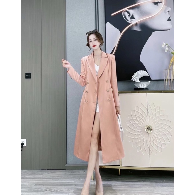 Midi Blazer / Blazer Outer Wanita Import