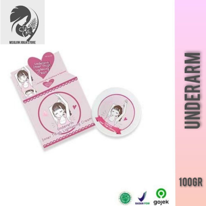 Ms Glow Underarm - Krim Pemutih Ketiak / Selangkangan / Lutut / Sikut ( msglow yogyakarta store )