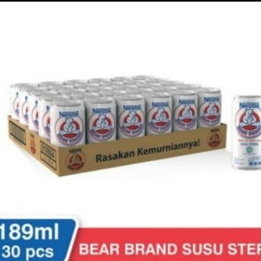 

Susu Bear Brand 189ml (1 slop isi 30 kaleng)