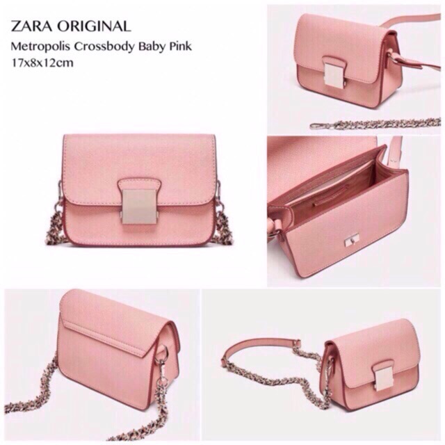 zara pink bag