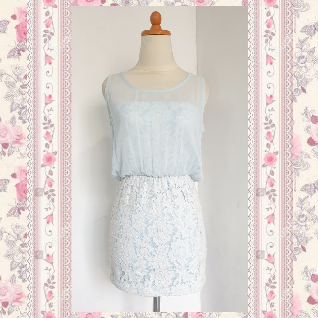 AA11. rienda soft blue dress