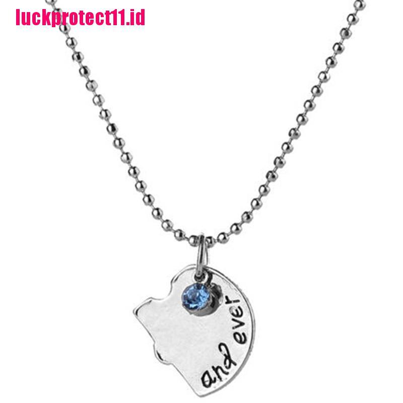 【LUCK】Hot Sale Puzzle Love Heart Friendship Necklace Best Friends Forever And Ever