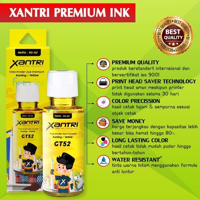 Tinta Refill XP GT51 GT52 Printer XP GT-5810 GT-5820 315 415 515 615