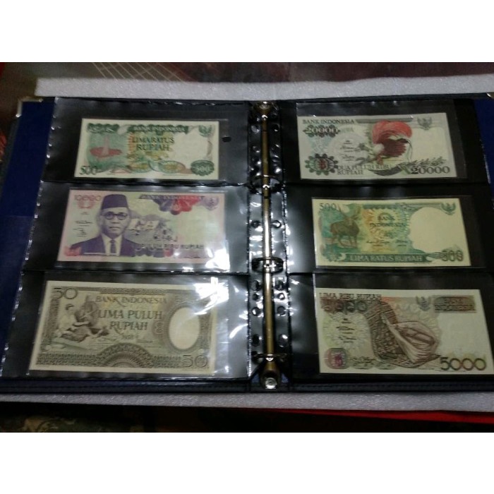 

READY Album map koleksi uang kertas paper money - bisa refill TERBARU