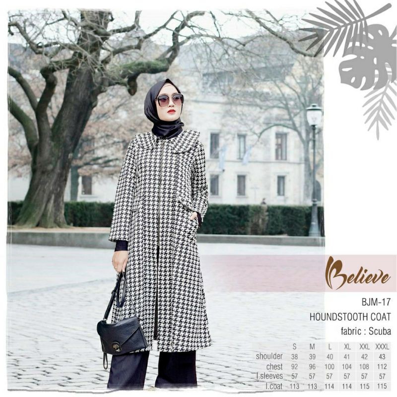 BELIEVE JM 17 BJM 17 || JAKET MUSLIMAH (COAT)