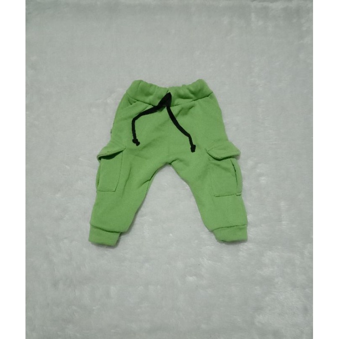 Celana Cargo Anak Usia 0-5 Tahun Size S M L Celana Jogger Anak Bahan Plecce Masa kini