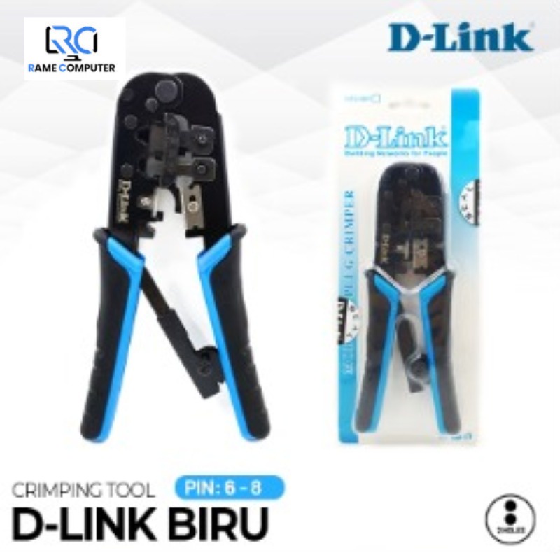 Tang Crimping Tools Dlink Cat5 Rj45 BLUE