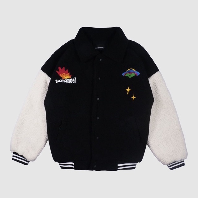 Sainangel Sculptor - Sherpa Varsity Jacket