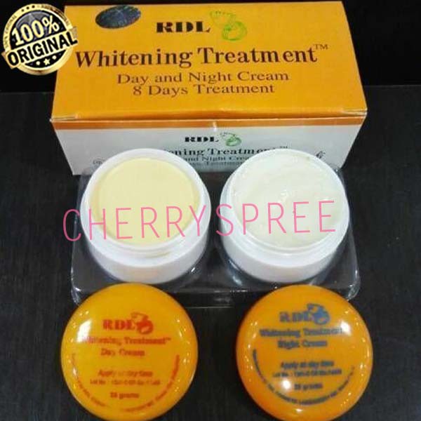 Cream RDL 8 Days Whitening Treatment Paket Lengkap Krim Memutihkan Mencerahkan Wajah Krim Pagi Malam