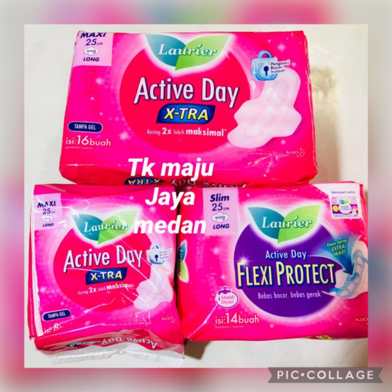 Laurier 25cm isi 14 / laurier 25cm isi 8 / laurier Flexi protect / laurier active day