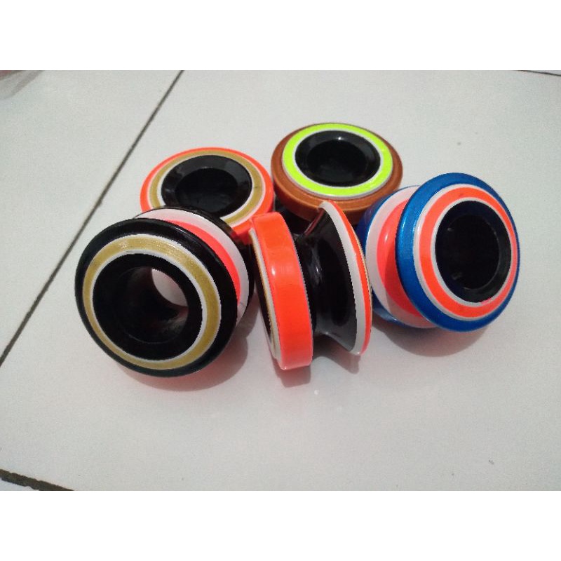 golongan pancing warna - gulungan senar pancing kayu - puyed